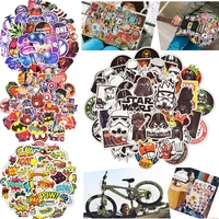 50pcs waterproof vinyl bicycle stickers motorcycle scooter decals phone laptop travel luggage bike stickers skateboard decals