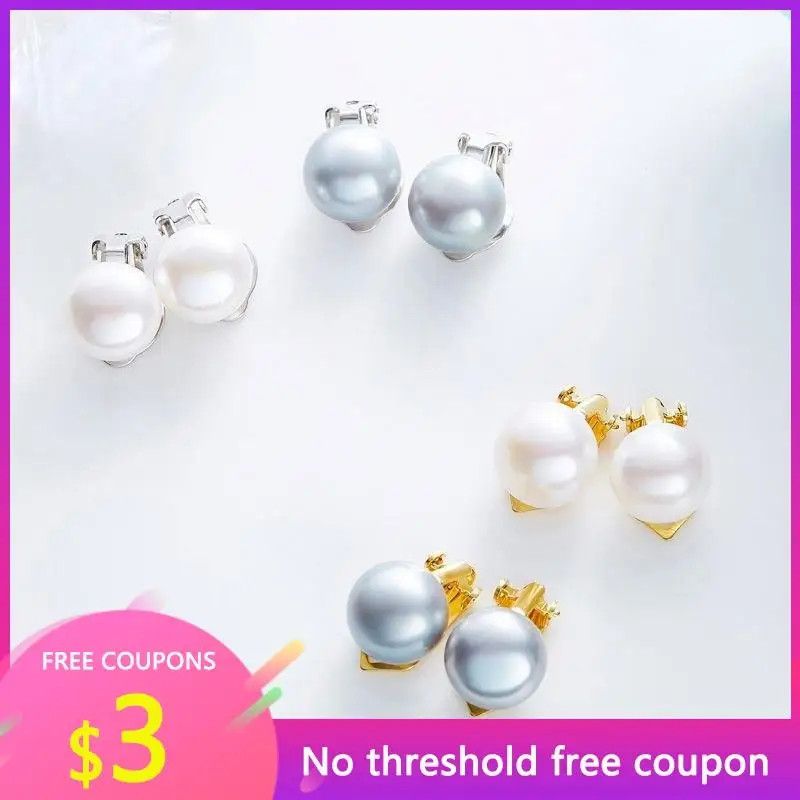 

OGULEE Retro Earrings 18K Gold S925 Sterling Silver Earrings Freshwater Pearl Earrings for Women Fine European Jewelry Gifts