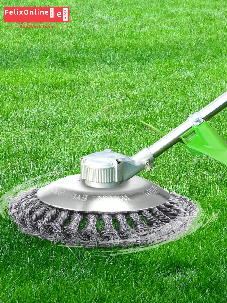6-дюймовая стальная проволочная Головка триммера травяная щетка резак для