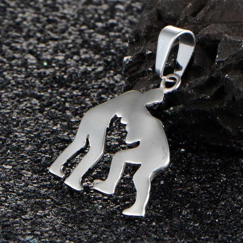 Ожерелье с подвеской для мужчин колье из нержавеющей стали фитнеса бодибилдинга