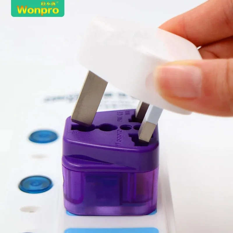 2 IN 1 - Universal to US Canada Thailand Plug Adapter AC250V 10A Convert World Wonpro WADB-5 | Electrical Sockets