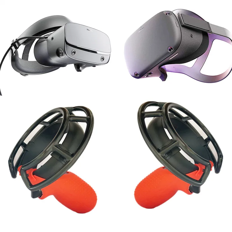 

Plastic controller handle protective cover for Oculus rift s /Quest1 headset VR shockproof shell game. Protective ring. Anti-imp