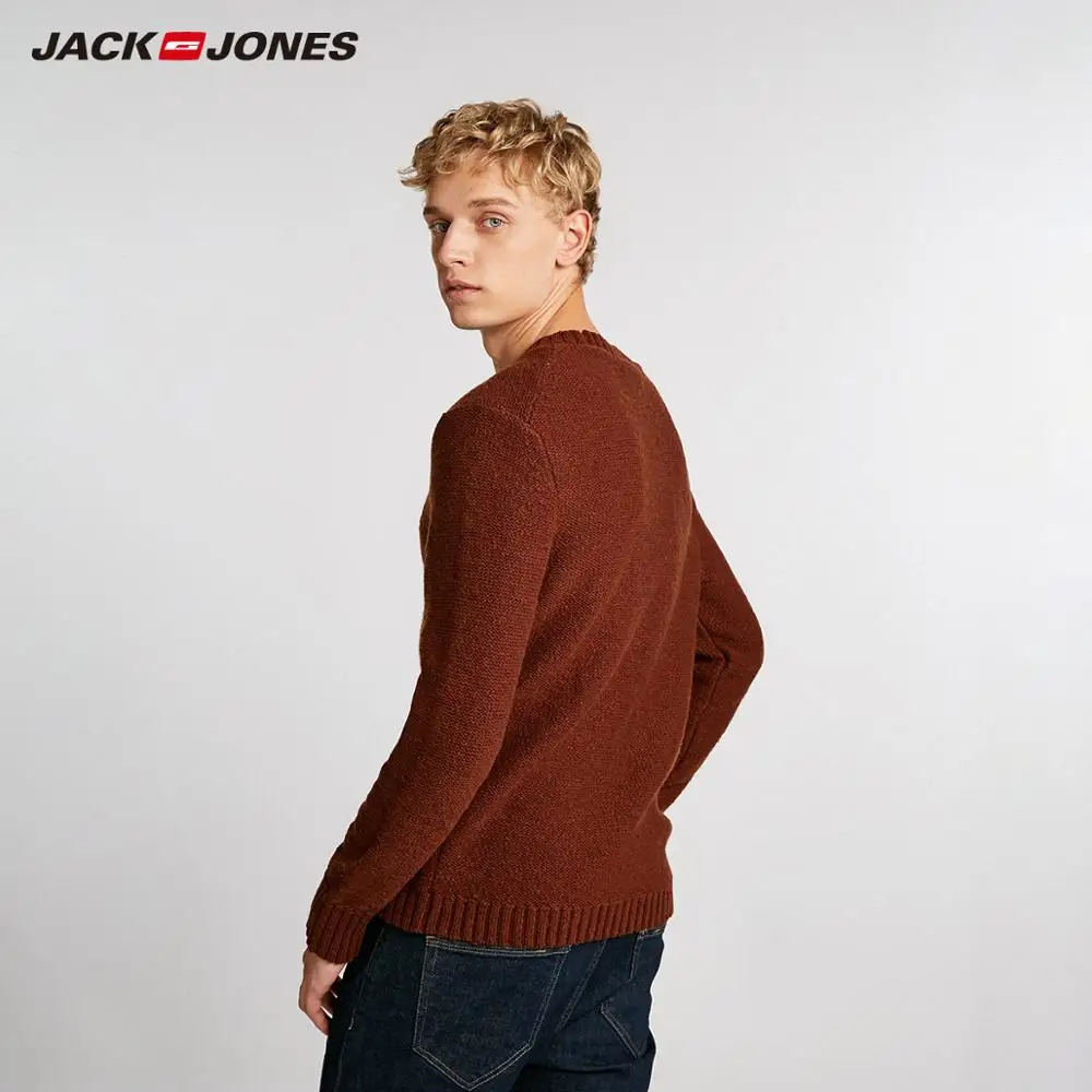 JackJones мужской сплошной цвет шерстяной ткани свитер 218425528