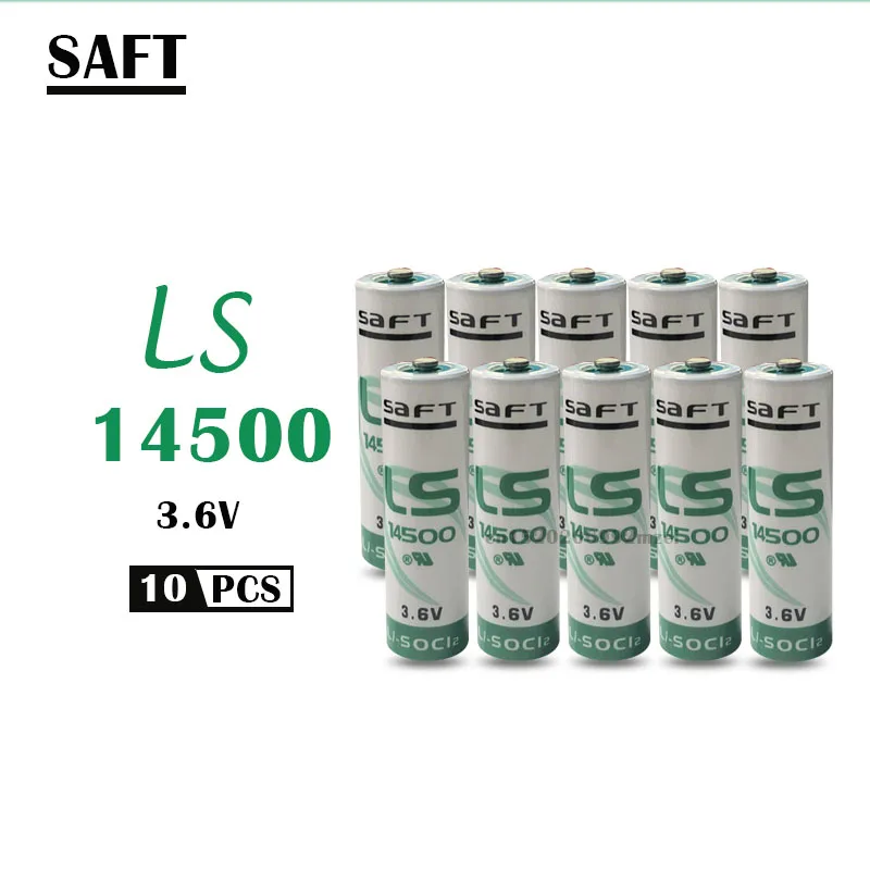 10 шт. литиевая батарея SAFT LS14500 ER14505 AA 3 6 В 2450 мАч для комплектного оборудования