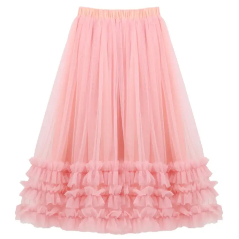 Детская юбка-пачка для девочек длинная сетчатая юбка подростков | одежда и обувь
