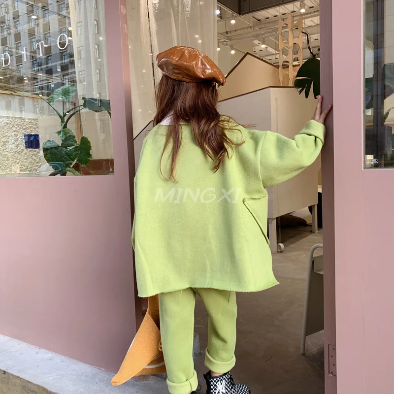 Детская одежда 2019 Зимний новый детский костюм Детский свитер надеваемый через