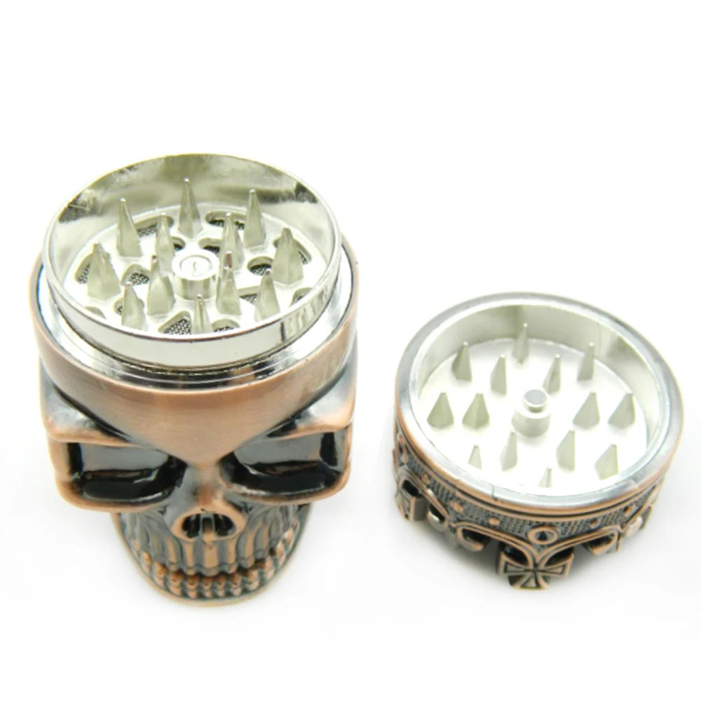 

10 Pcs 3 Layers Smoking Grinder Punk Ghost Dry Herbal Herb Tobacco Spice Mill Tobacco Crusher Smoke Cigarette Accessories