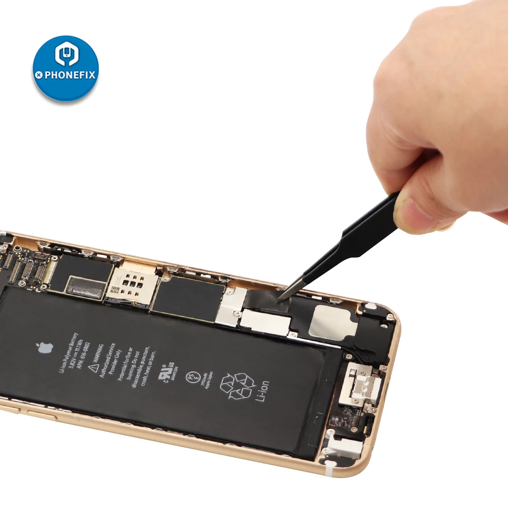 PHONEFIX 6 шт. Антистатический пинцет из нержавеющей стали мобильный телефон