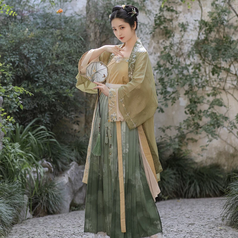 Китайский традиционный ханьфу для женщин в стиле эпохи Тан/империи Сун сказочную