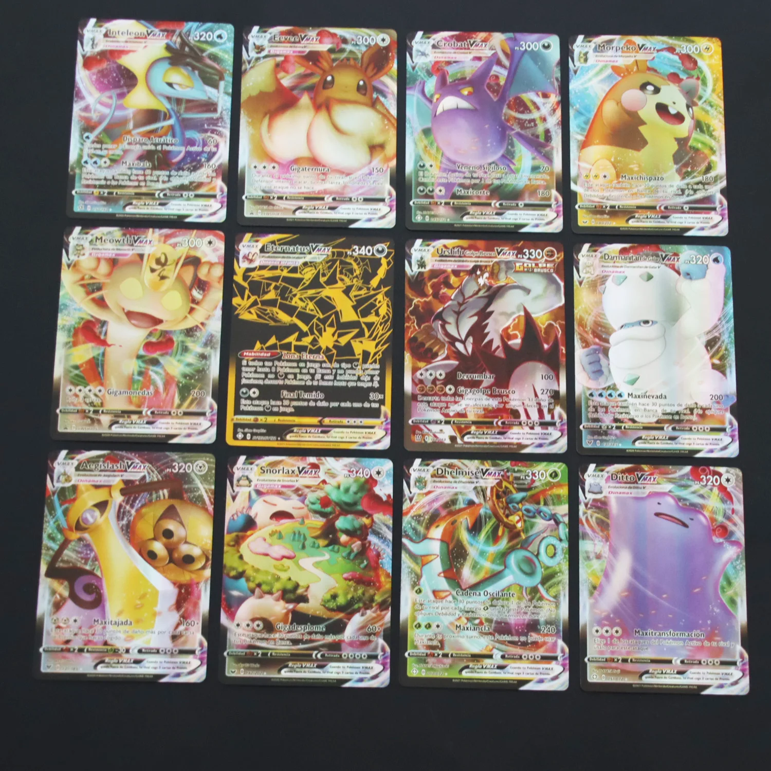 Испанская карта Покемон блестящие карты игровая бирка команды VMAX GX V MAX Battle Carte