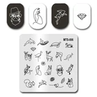 Горячая Новинка штамп для ногтей MTS006 линии искусства животных штампы для ногтей Набор для маникюра штамп для дизайна ногтей