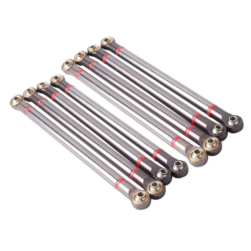 

8pcs Aluminum Alloy Chassis RC Linkage Link Rod for 1/10 RC Crawler Car Axial SCX10 II 90046 Accessories