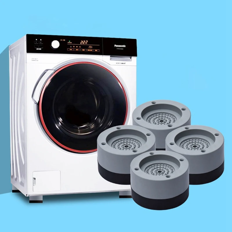 

4Pcs Universal Fixed Non-slip Mat Anti-vibration Foot Pad Washing Machine Rubber Pad Anti-vibration Pad Dryer