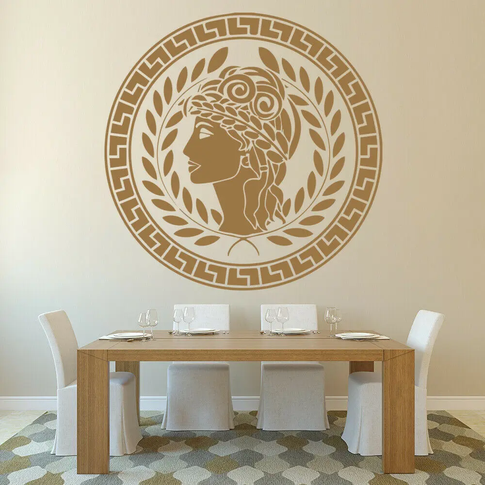 Женская Наклейка на стену Виниловая наклейка окно в старинном греческом стиле