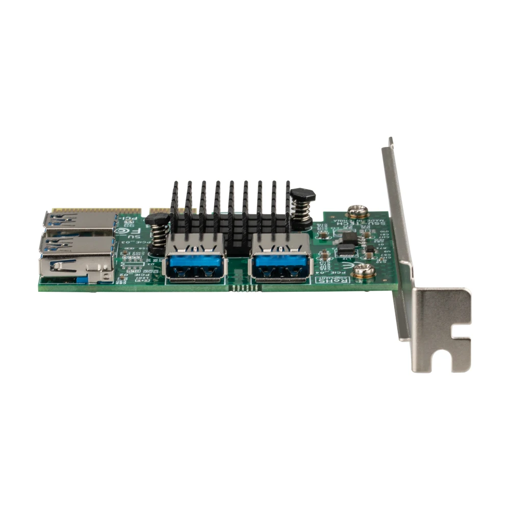 RGeek от 1 до 4 PCIE Райзер усилитель PCI-E 1x 16x райзеры 010 адаптер карты слот PCI Express порт