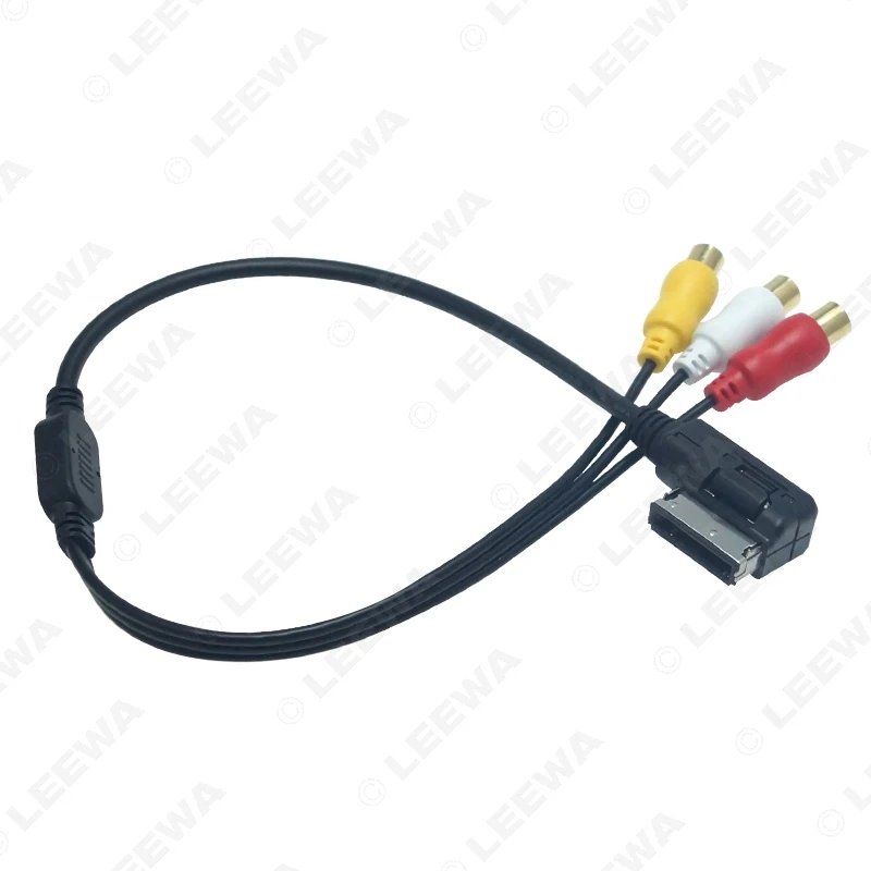 Автомобильный мультимедийный кабель LEEWA 12X 3-RCA Female To MDI/AMI AUX для Audi A6L/Q5/Q7/A8/A5 Volkswagen