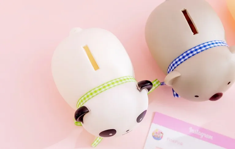 1 шт. Kawaii чехол для экономии денег свинья кошка панда банк домашний Декор Детский мультфильм подарок на день рождения коробка для хранения монет вечерние сувениры