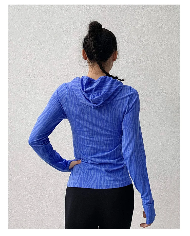 Женское Спортивное повседневное пальто с длинным рукавом для фитнеса и бега