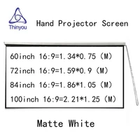 thinyou 60inch 72inch 84inch 100inch 169 projector screen roll front projection screen fabric for office cinema home education