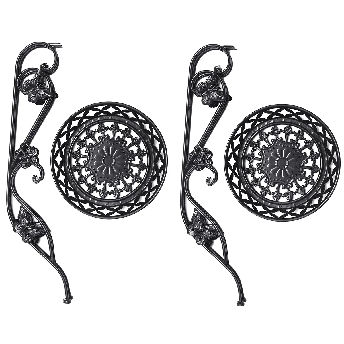 

2pcs European Flower Rack Plant Stand Multi Flower Stand Shelves Bonsai Display Shelf Yard Garden Patio Balcony Pot Plant Stands