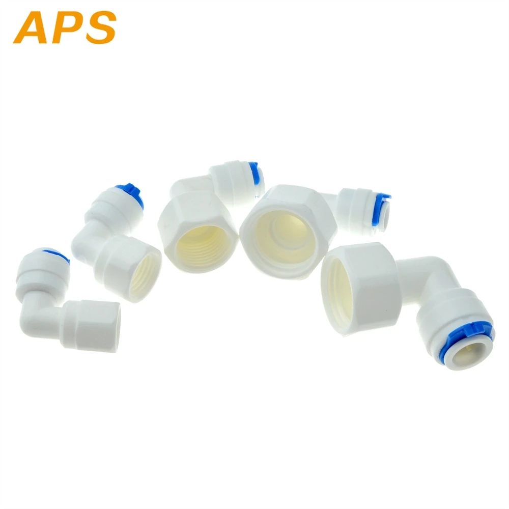 Reversa aquariio соединитель RO водопроводный фитинг локоть 1/4 &quot3/8&quot OD шланг &quot1/2&quot 1/8
