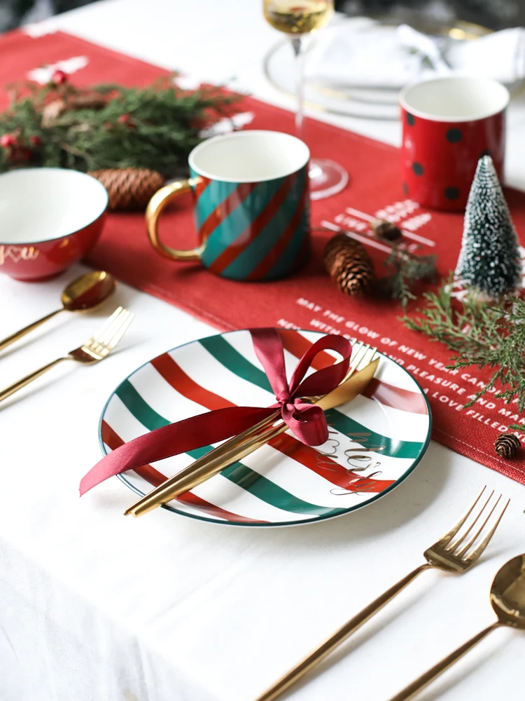 Креативная керамическая посуда в рождественском стиле из Пномпеня блюда