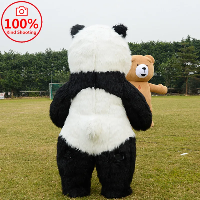 Panda Inflatable Mascot for Advertising Customize For Adult Mascotte Costumes Adult Disfraz Mascota Tall Mascotte Kostuum