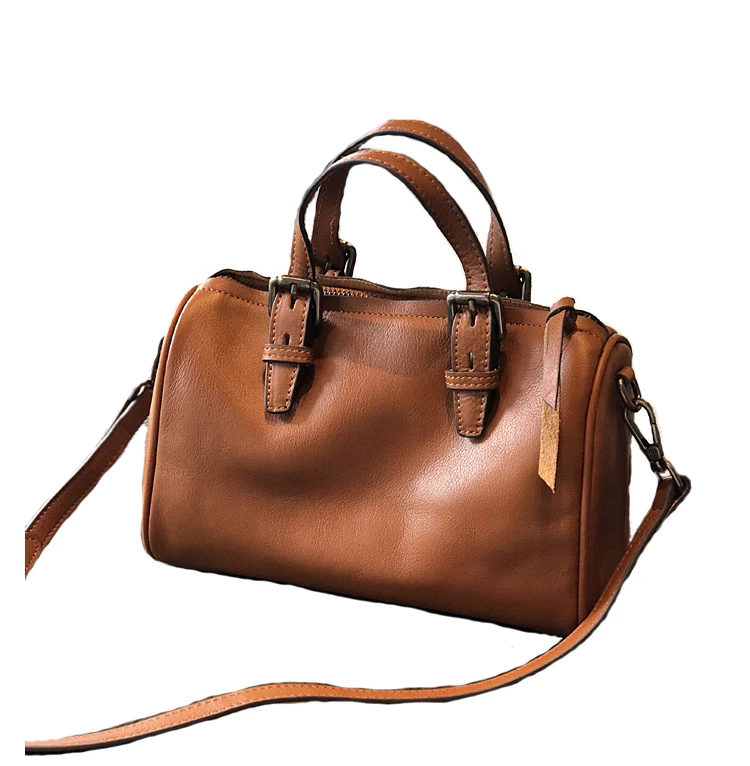 100% Real Cowhide Leather Fashion Lady Crossbody Bag High Quality Tote Handbag Pillow Shoulder Bags Lady Messenger Elegant Gift