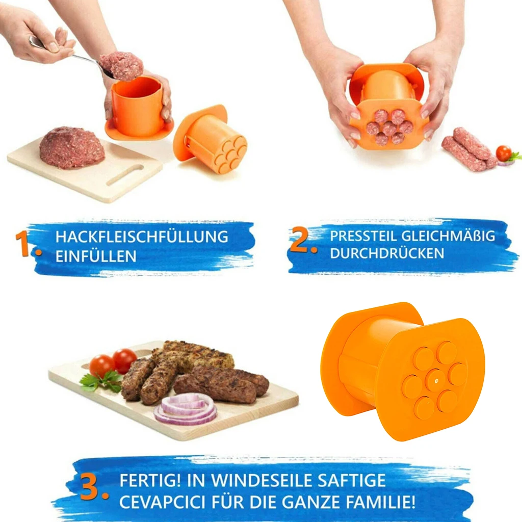 

Sausage Hot Dog Maker Kitchen Tools Meat Sausage Hot Dog Hand Operated Beef Noodle Pasta Mincer Sausages Maker Gadgets