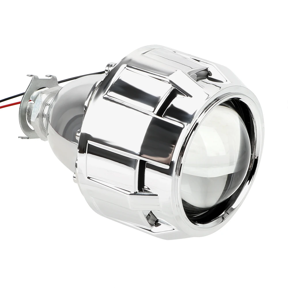 silver right side Серебристый, черный корпус 2,5 дюймов для H1 Xenon светодиодный лампы H4 H7 ксеноновых фар, Высокопрочная конструкция линзы прожекторного типа для мотоциклов и автомобилей Аксессуары для фар - Цвет: silver right side