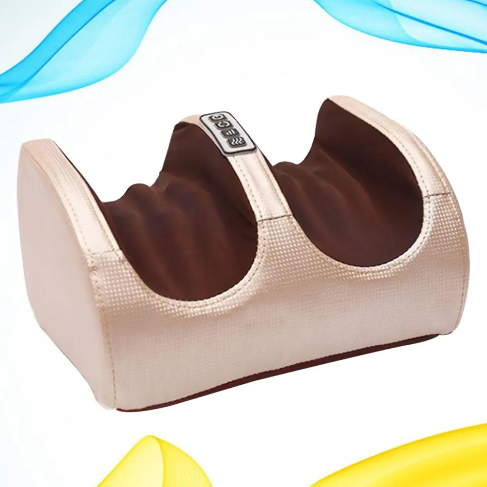

Foot Massager Kneading Warm Therapy Equipment for Home Men with Plug (Golden)