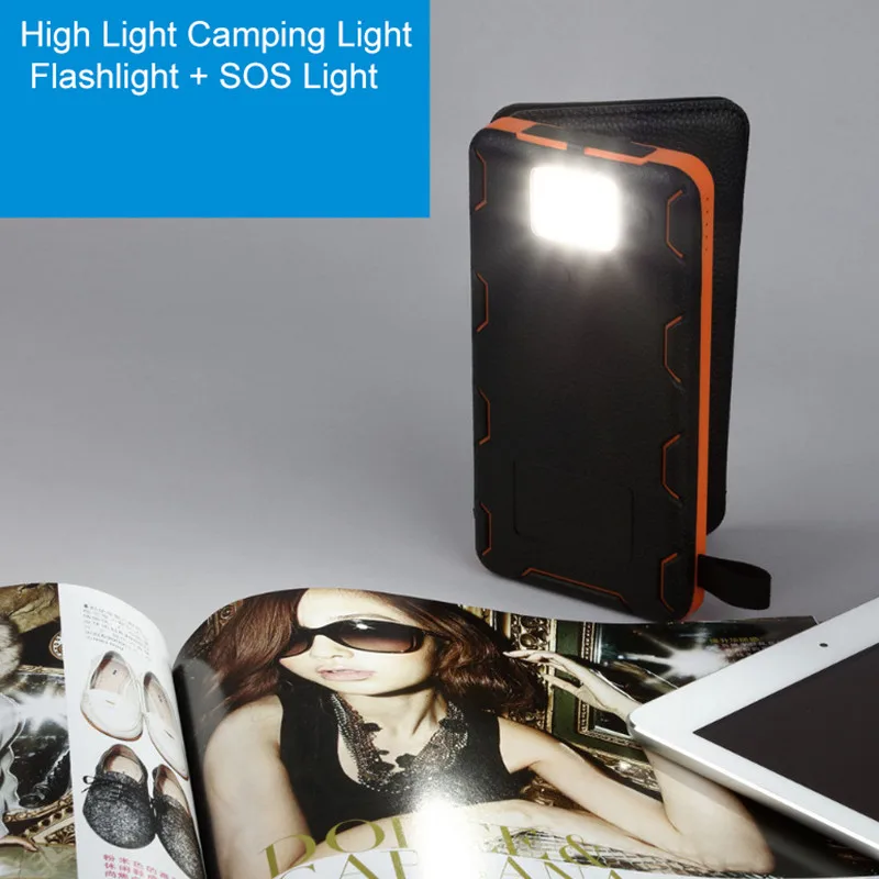 Портативное зарядное устройство Qi беспроводное для телефона на солнечной