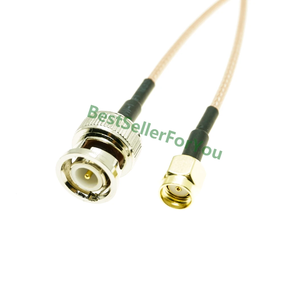 RP SMA штекер к разъему BNC 50 Ом RG316 коаксиальный низкопотерный Перемычка RF кабель |
