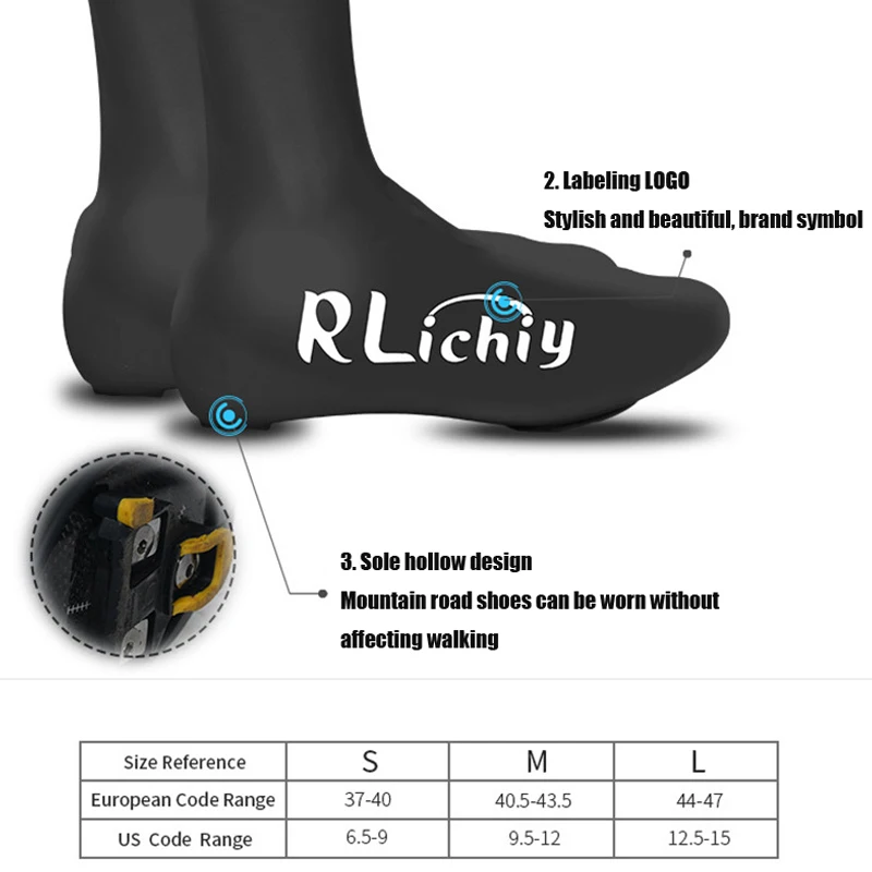 Чехол для велосипедной обуви водонепроницаемое и ветрозащитное покрытие из