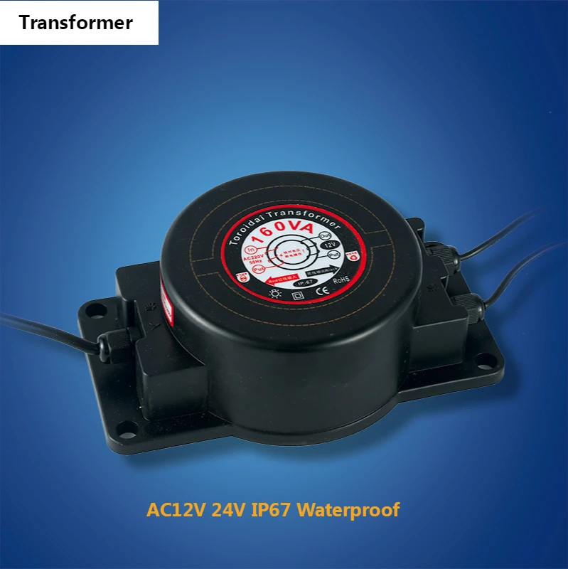 

AC12V 24V Lighting Transformer IP67 Waterproof LED Driver 200W 300W 400W 500W Power Supply AC 110V 220V Adapter LED Pool Light