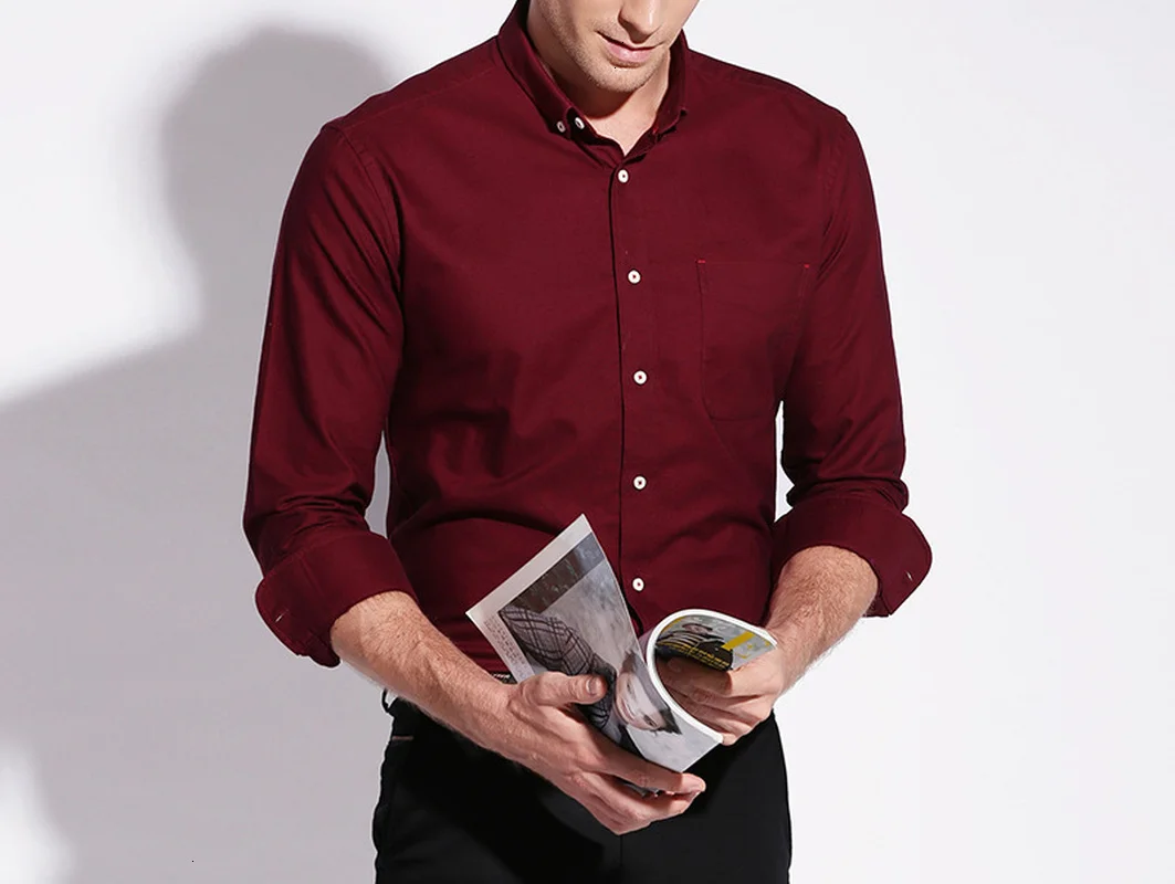 Качество хорошее для мужчин платье рубашка с длинным рукавом Повседневные
