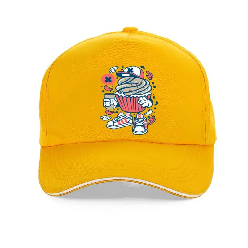 

Cupcake Funny Cartoon Five Color Baseball cap Available