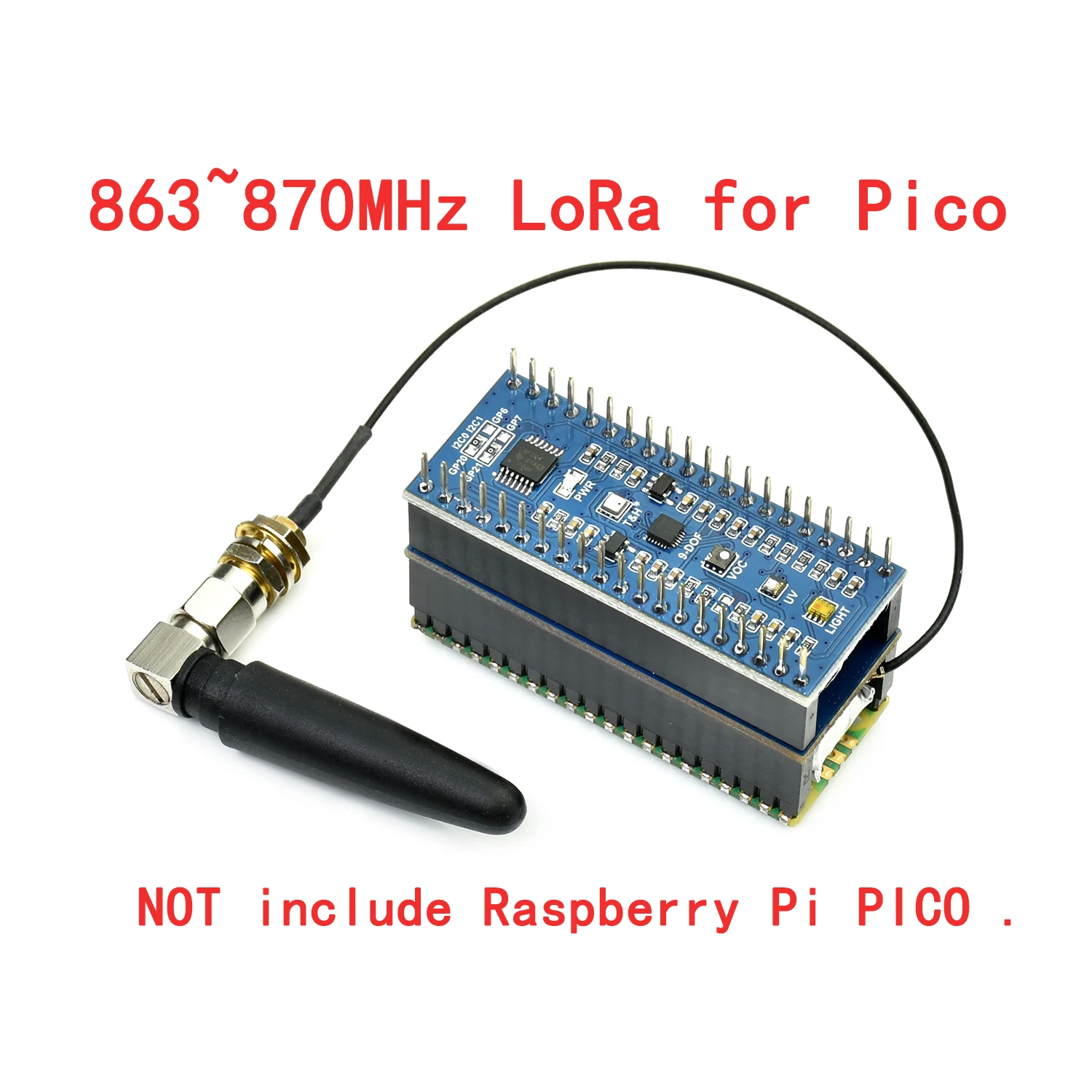 Модуль LoRa 868 МГц 915 МГц, защитная антенна, стартовый комплект для RPI Raspberry Pi PICO W WH RP2040, макетная плата