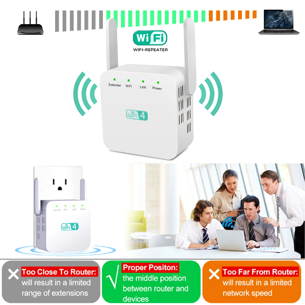 

Wireless Wifi Booster 5G Wifi Repeater 300Mbps Wifi Range Extender Wifi Long Signal Amplifier 5Ghz 2.4G Repeater