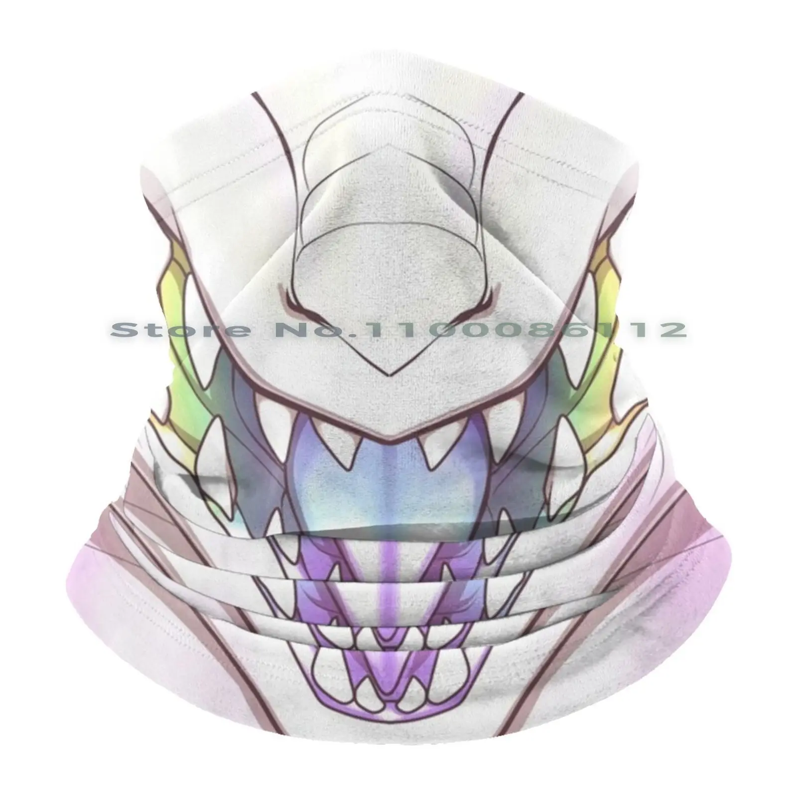 Dragon Maw ( Rainbow ) Bucket Hat Sun Cap Maw Dragon Fangs Anthro Furry Scaly Foldable Outdoor Fisherman Hat images - 6