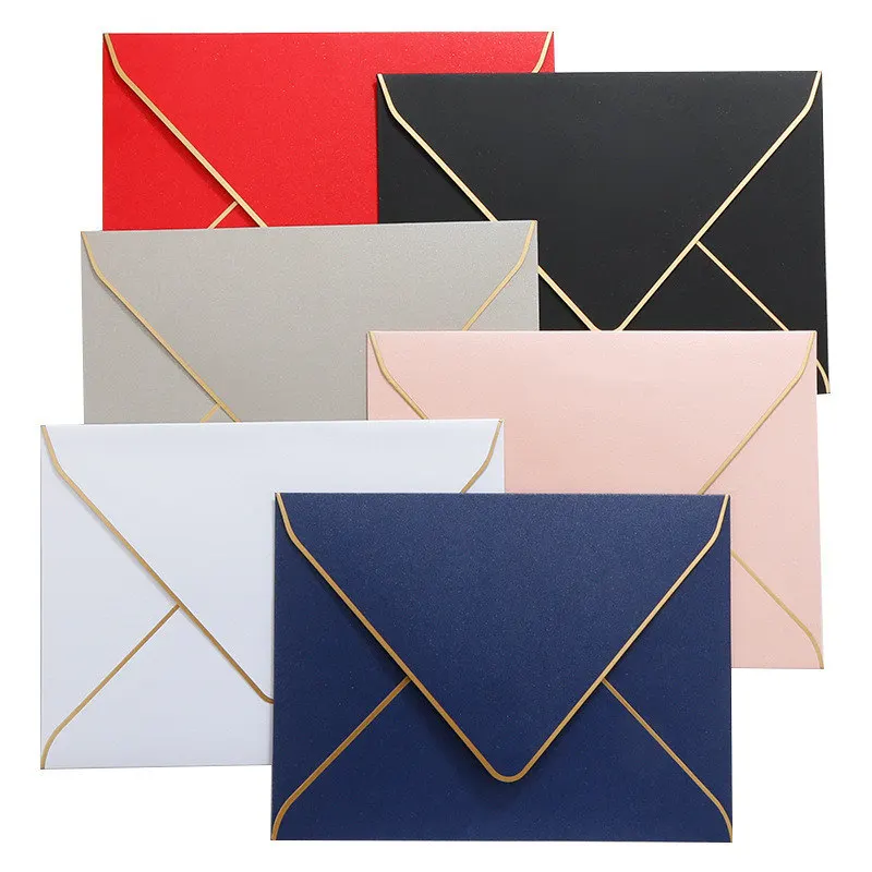 

30Pcs/50Pcs/Set Gold Stamping Envelopes Creative Retro European Business Envelope Letter Paper Envelope Wedding Lnvitation