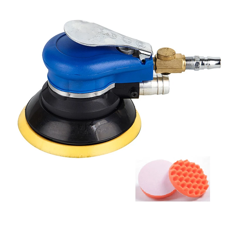 5 Inch Non-Vacuum Matte Surface Circular Pneumatic Sandpaper Random Orbital Air Sander Polished Grinding Machine Hand Tools With |