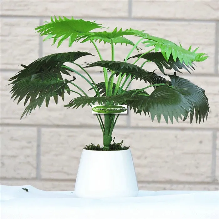 Искусственный кокосовый веер 50 см 18 листьев свадебное растение Цветочная мебель