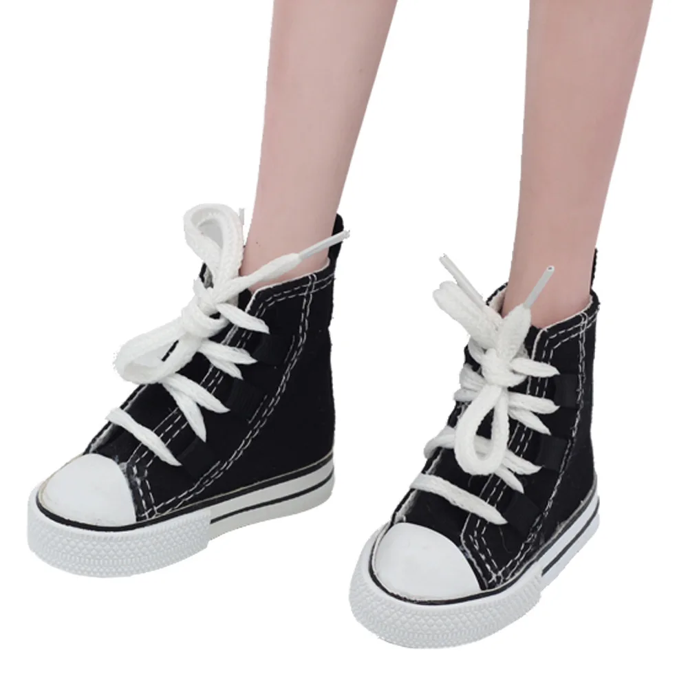 Кукольная парусиновая обувь 60 см ботинки с длинными носками ярких цветов на