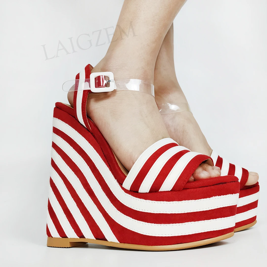 Босоножки женские на платформе из искусственной замши большие размеры 43 44 47 50