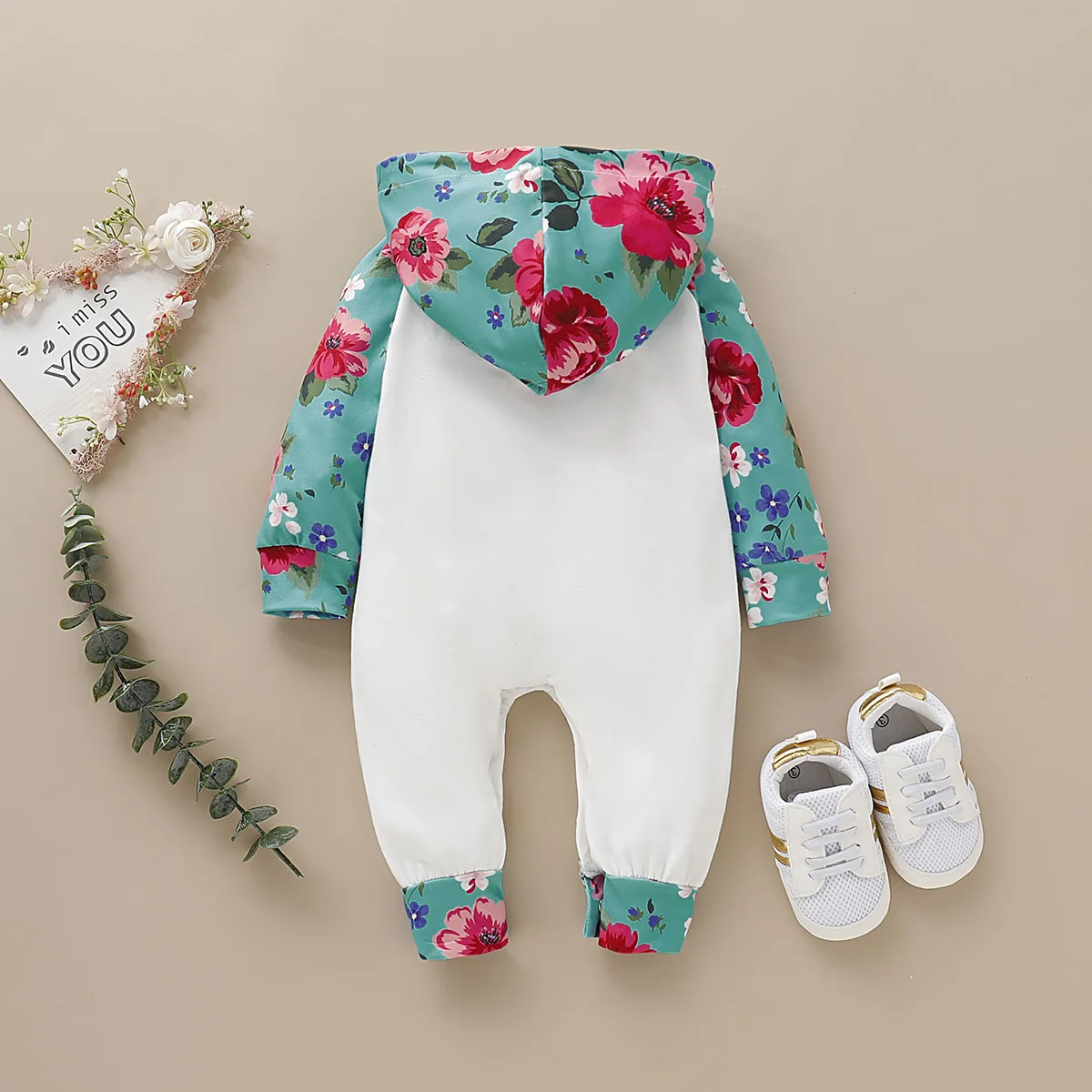 New Cute Baby Romper Toddler Girl Long Sleeve letter print Floral Bodysuit Jumpsuit baby girl clothes 0-24M |