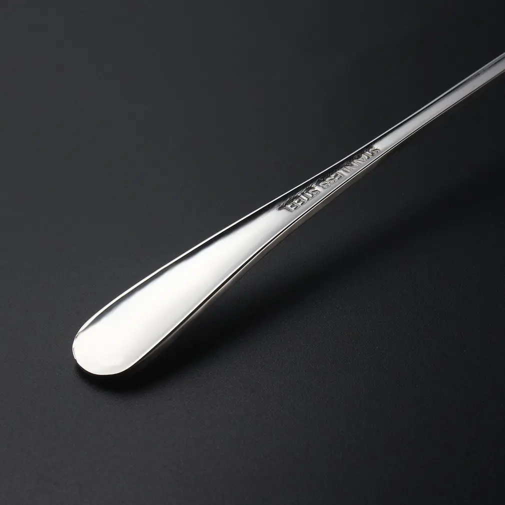 Десертные ложки из нержавеющей стали с длинной ручкой для мороженого чая кофе 1