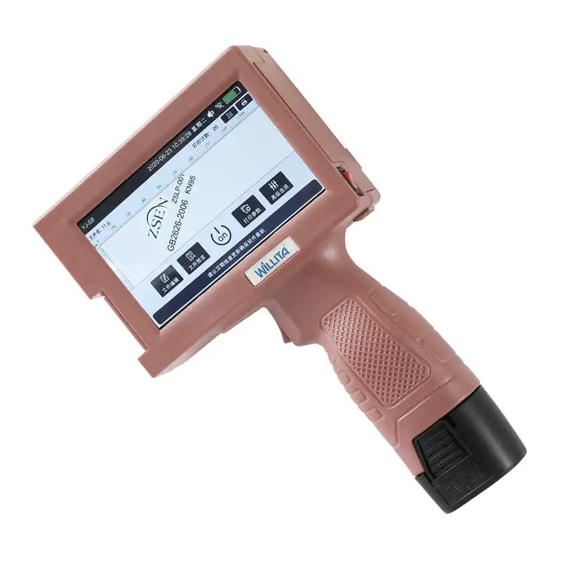25.4mm Mobile Handheld Inkjet Printer Portable Hand Jet for expiry date batch code serial number label barcode QR | Компьютеры и офис