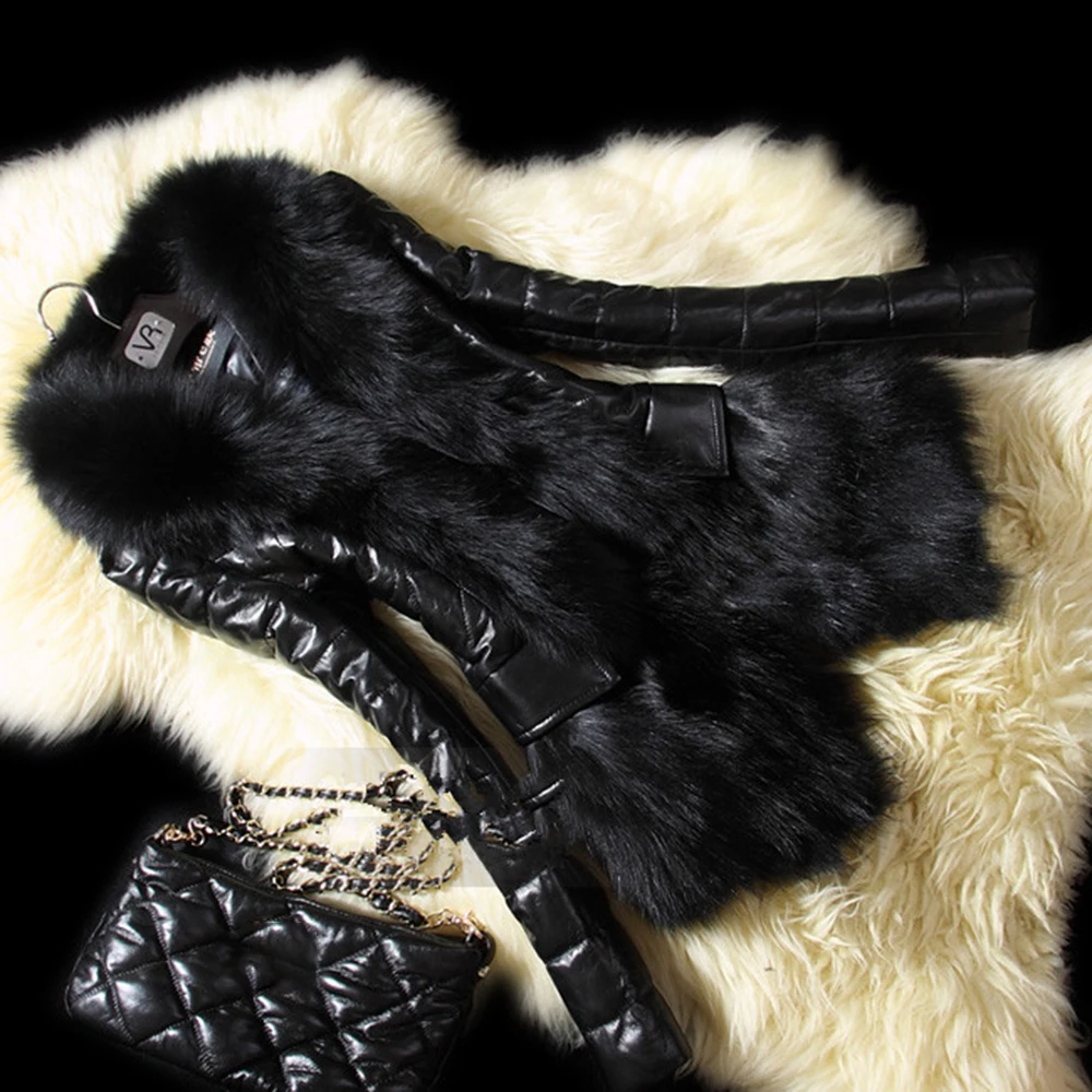 2019 куртка из искусственной кожи женская зимняя утепленная Хлопковая Верхняя