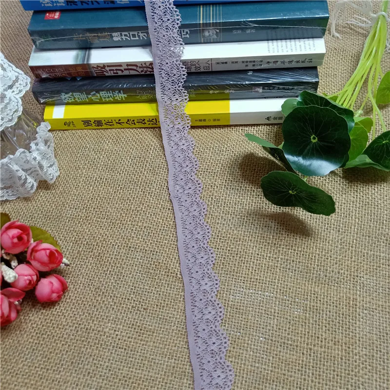2.5CM S1094 High Quality White Elastic Colorful Lace Ribbon Trims Trim For DIY Crafts Material Gift Packing | Дом и сад